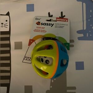 3 for $10 Sassy Sensory Ball - Blue and Yellow 0m+ NWT